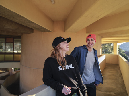 Czapka beanie SIGN pomarańczowa