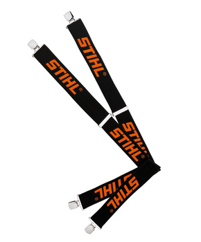 Szelki z metalowymi klipsami, czarne